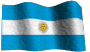 An animation of the flag of Argentina